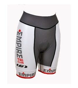 A close up of a person wearing a bike shorts