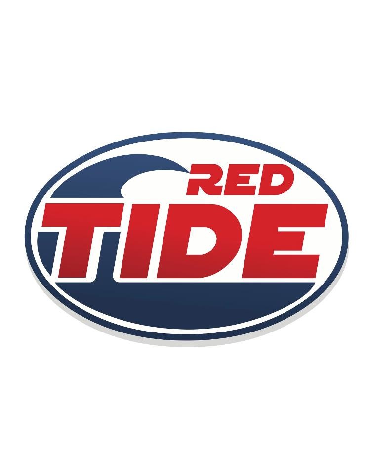 A red tide sticker is shown.