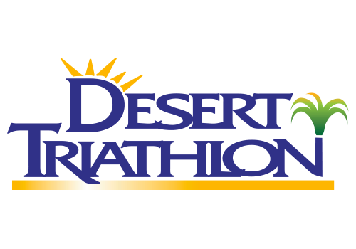 A logo for the desert marathon.